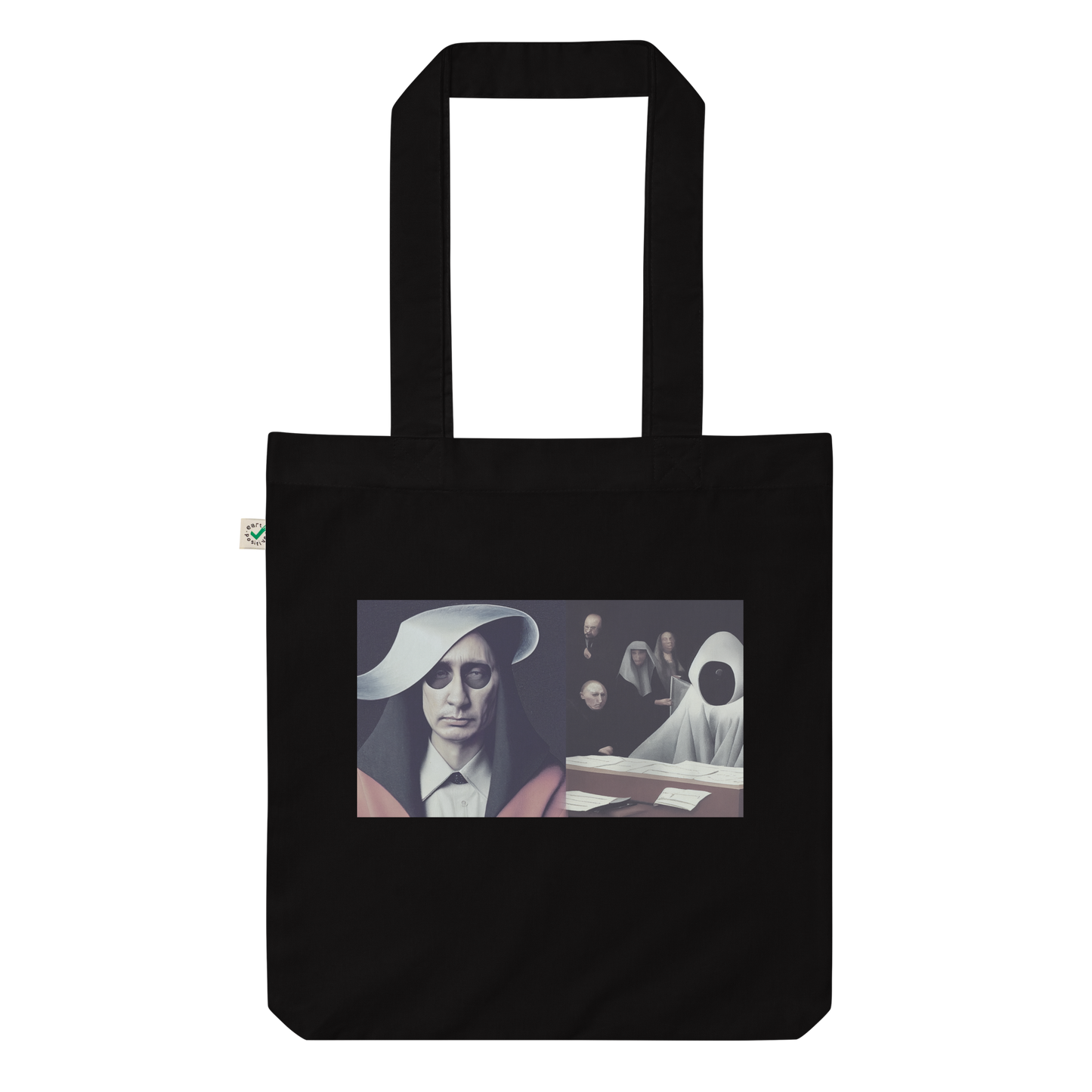 Organic fashion tote bag